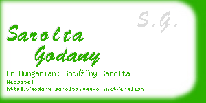 sarolta godany business card